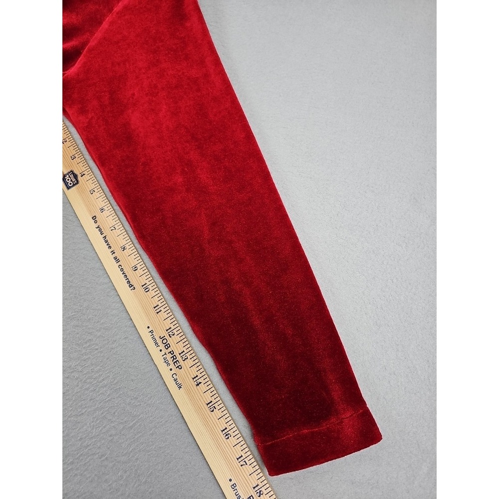 Vintage New York & Company Velvet Jacket Size Medium Red Classic Classy Y2K - Picture 9 of 9